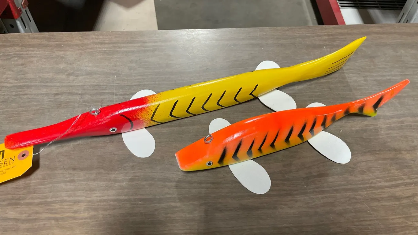 (2) Sturgeon Decoys (Neenah, WI)