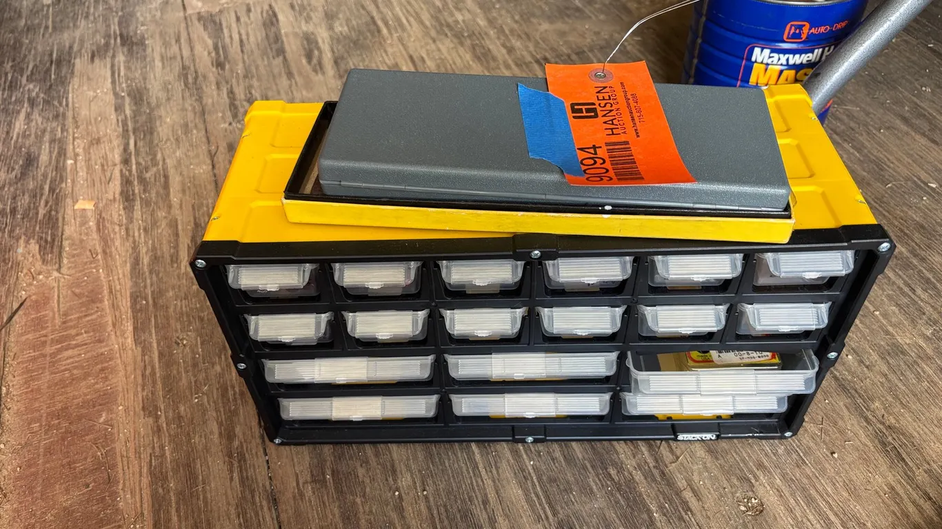 Bolt Bin with Contents (Arcadia, WI)