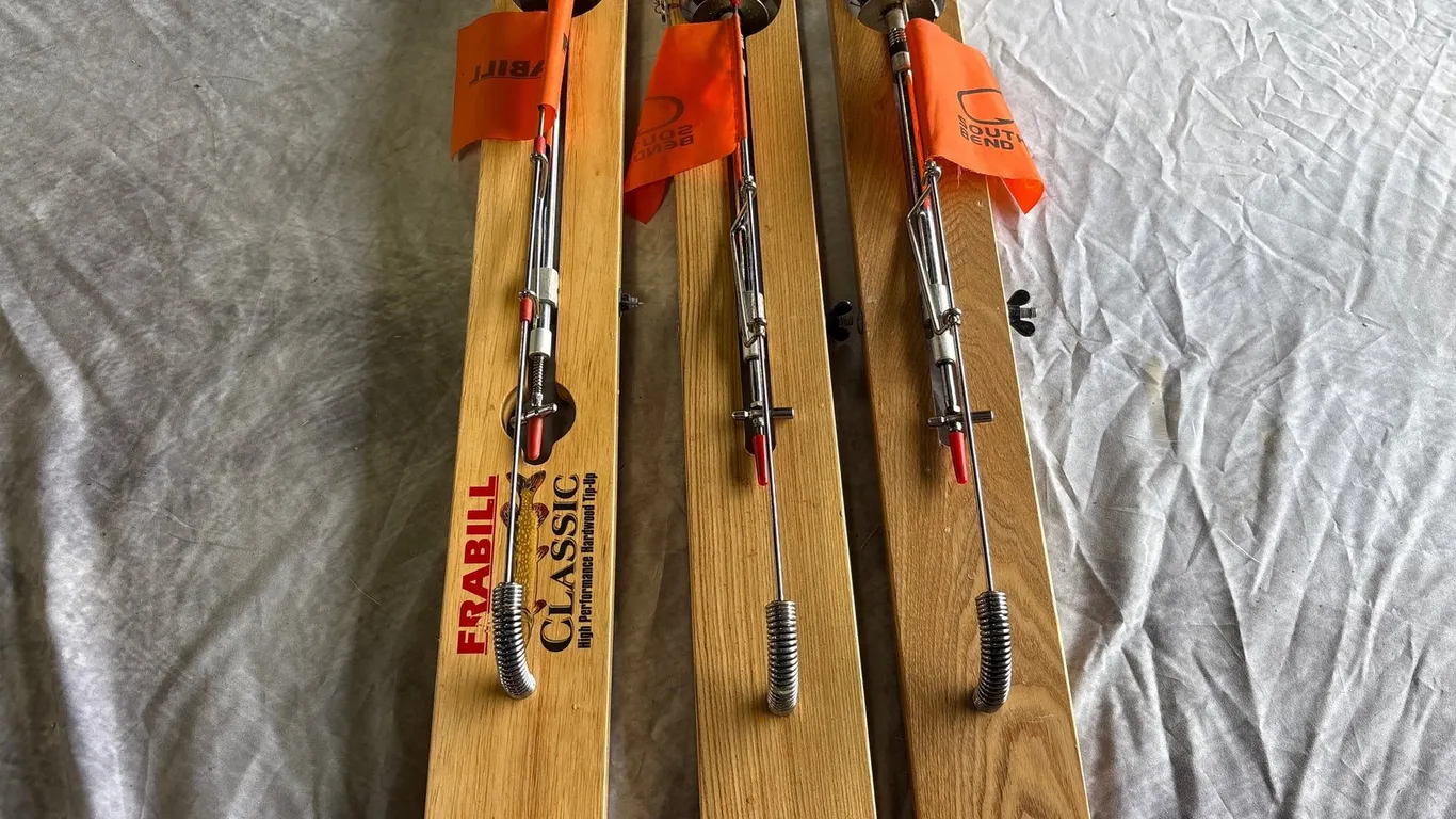 Wooden Ice Fishing Tip Ups (Neenah, WI)