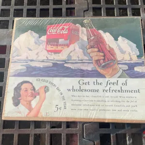 Coca-Cola Cardboard Sign