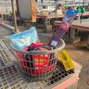 Cars Basket Side: Kids Fishing Pole, Lunch Box & Sleeping Bag