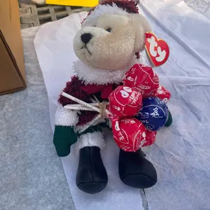 TY "Santabear" Teddy w/ Suckers