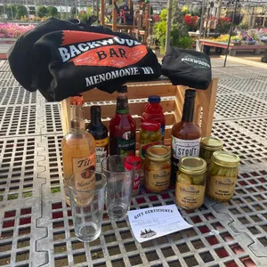 $25 Gift Certificate Backwoods Bar, Sweatshirt, T-Shirt & Bloody Mary Basket