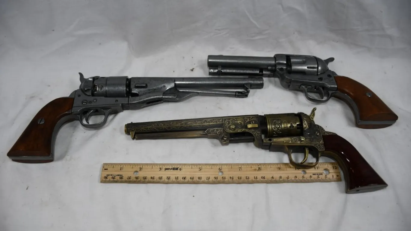 Three Reproduction Wall Hanger Pistols