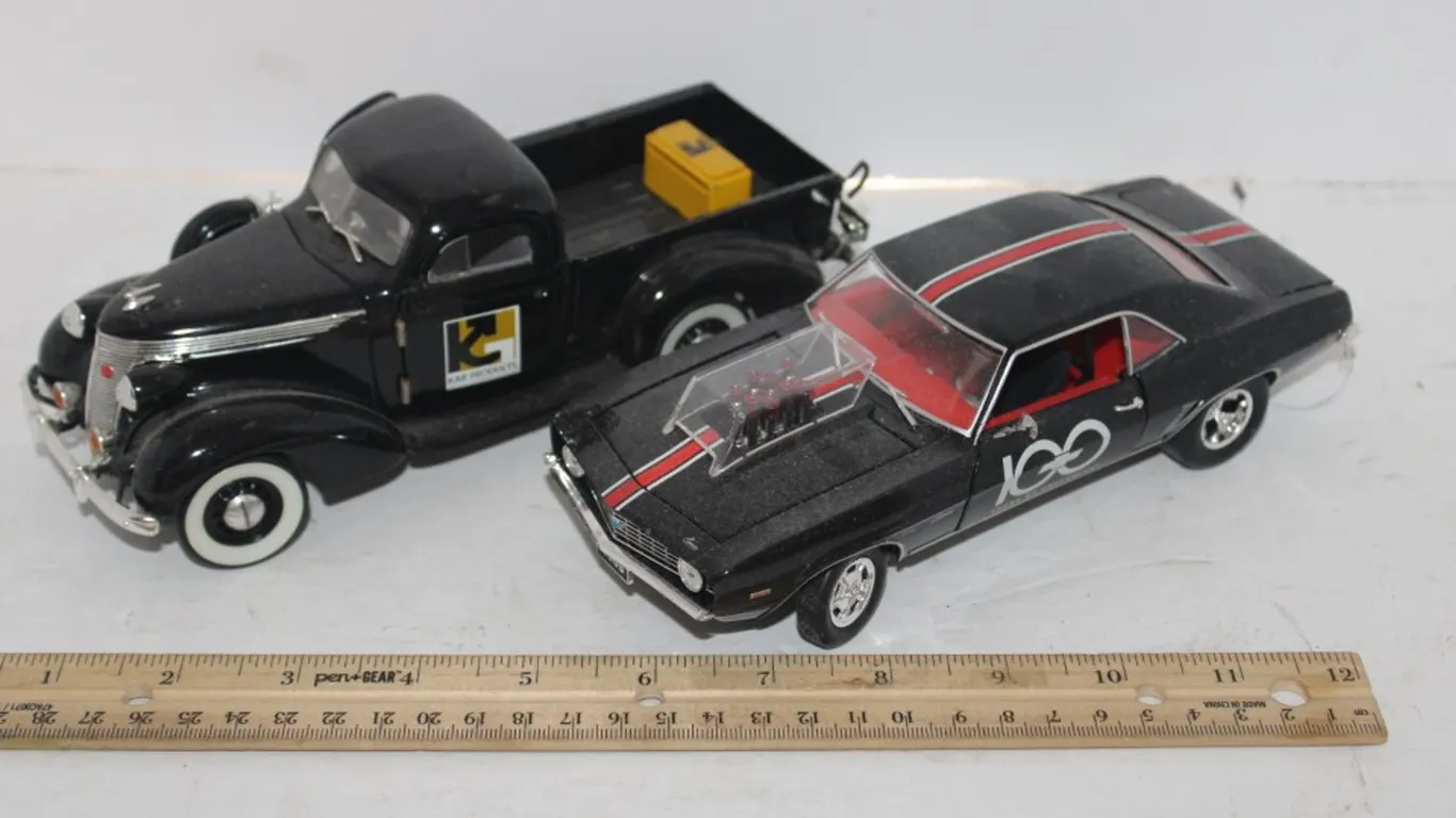 Two Die Cast: 1937 Studebaker and 1969 Camero