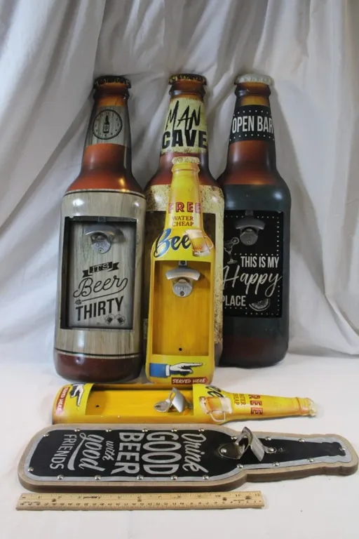 6 Beer Bottle Openers Ranging from 24 Inch Down to 18 Inch