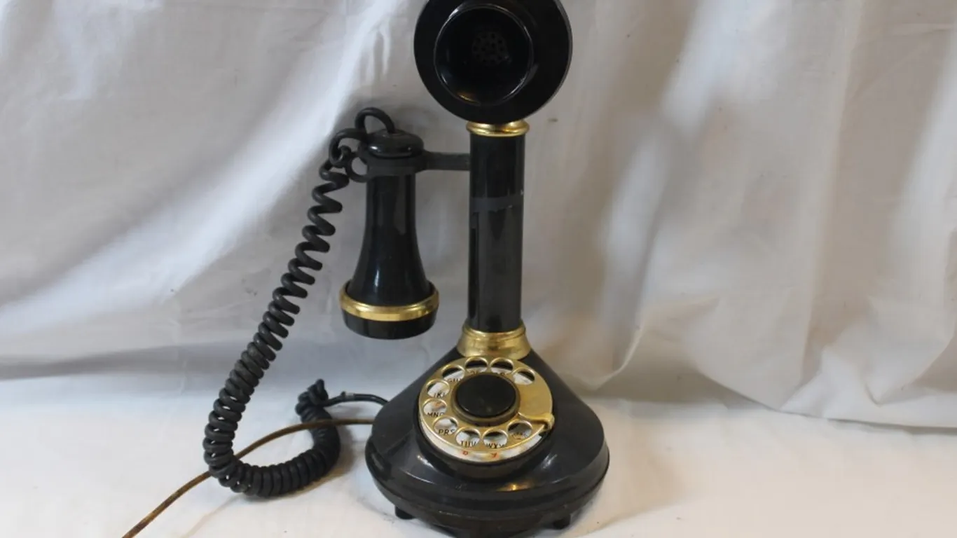 Candlestick Rotary Phone