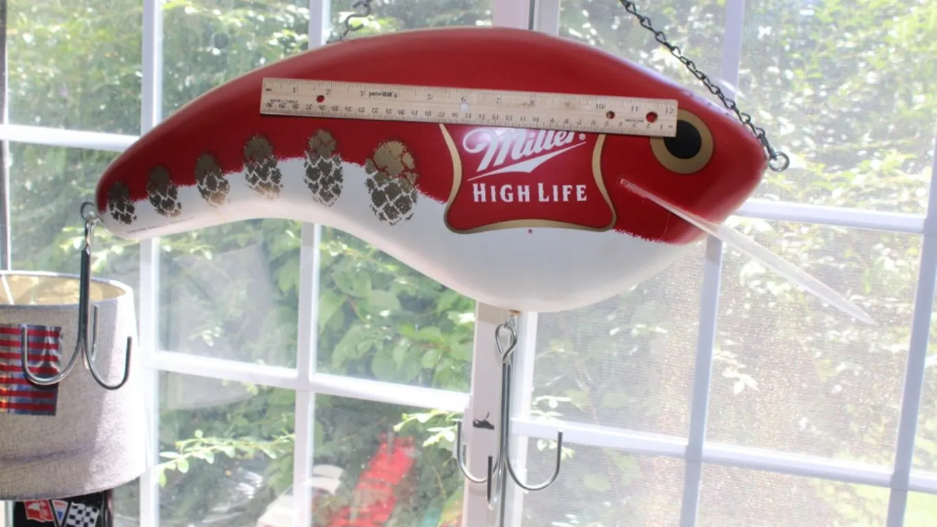 Plastic Miller Lite 26 Inch Advertising Fishing Lure