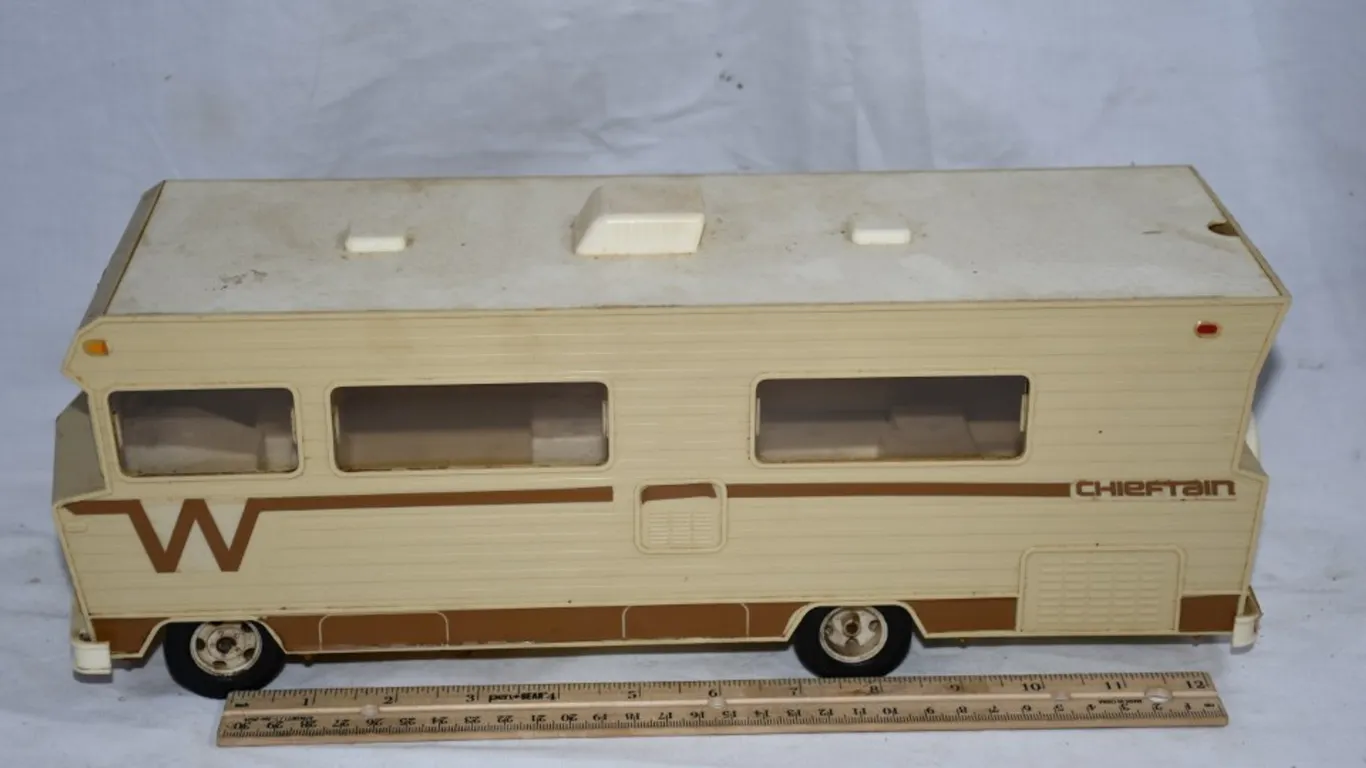 Plastic Chieftain Winnebago Camper Toy, Formerly Battery Operated