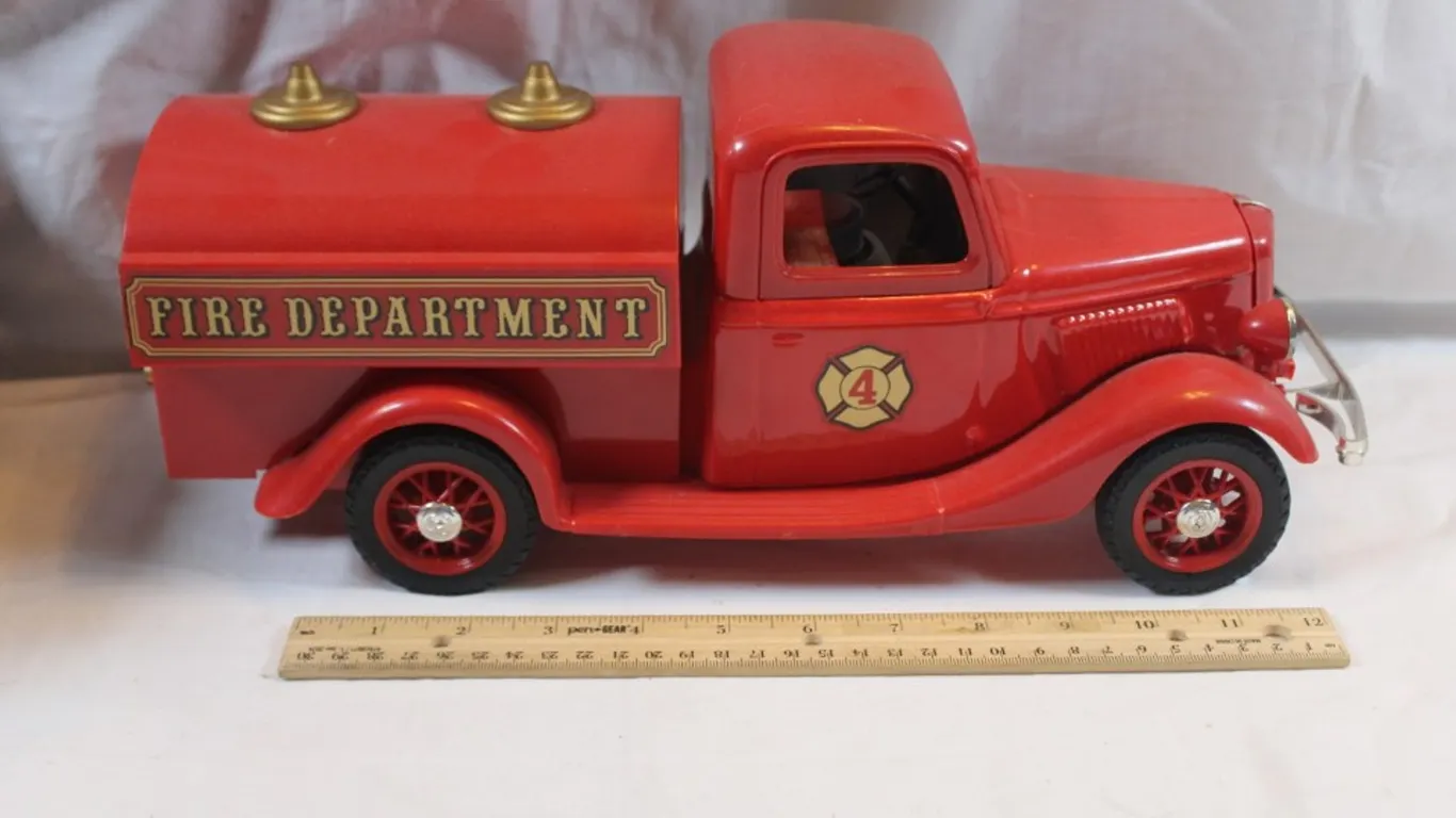 Fire Truck Jim Beam Decanter