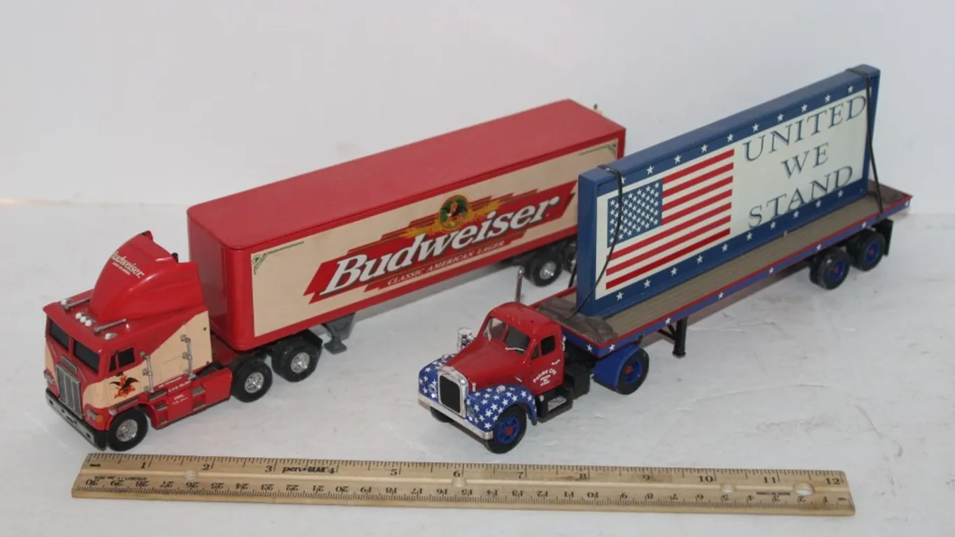 Budweiser Semi-Truck and Trailer and Semi-Truck and Trailer
