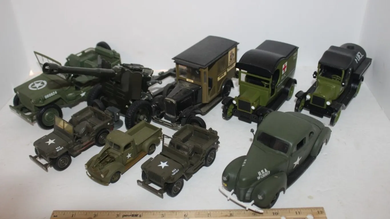 Military Coin Banks and Die Cast Cars