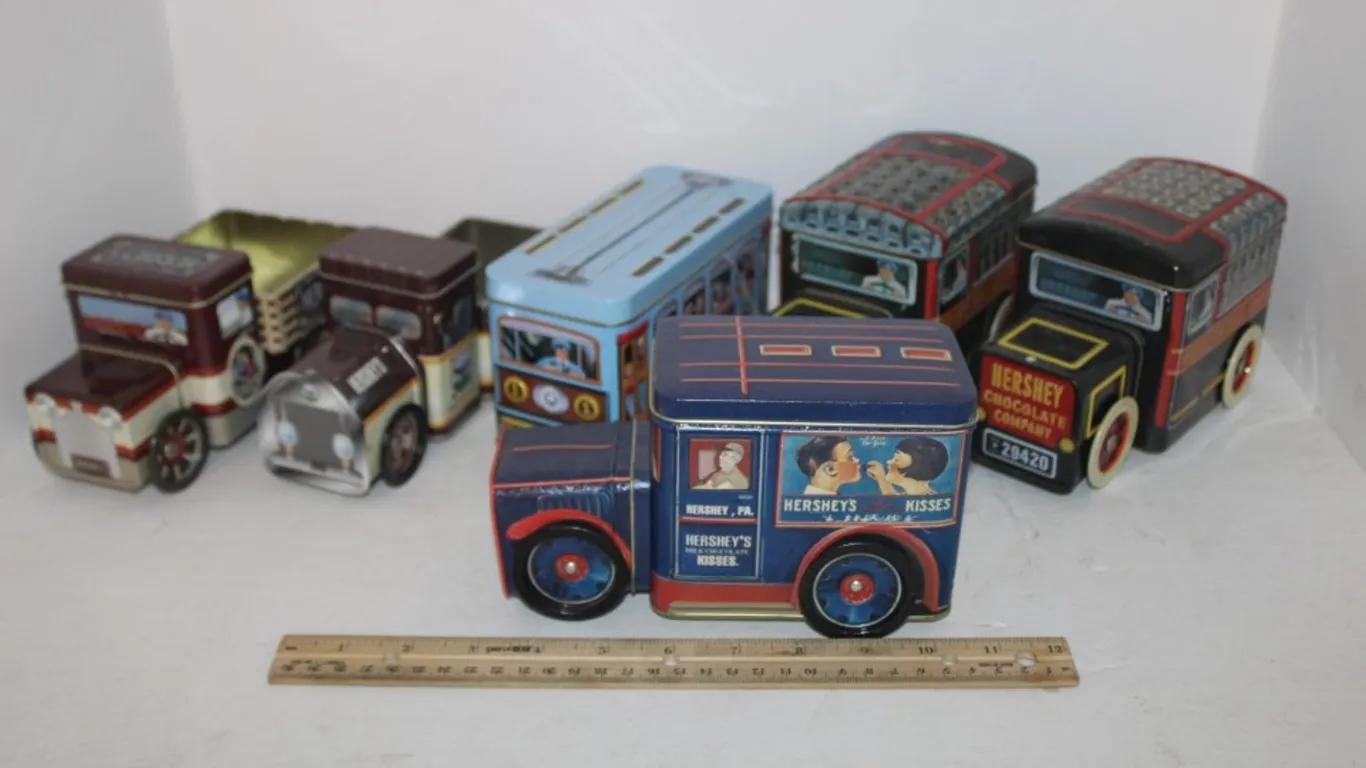 Six Hershey Tins