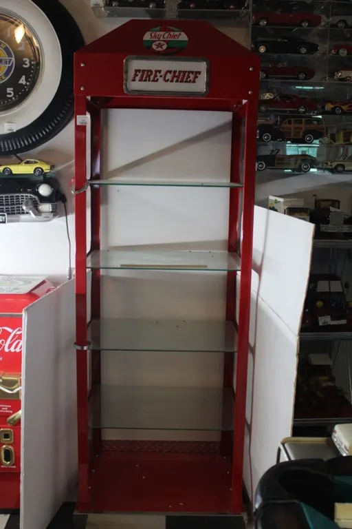 Texaco Sky Chief Fire Chief Display Shelf, Measures 24 x 17.5 x 73