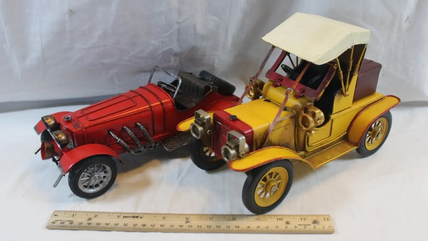 Two Tin Cars