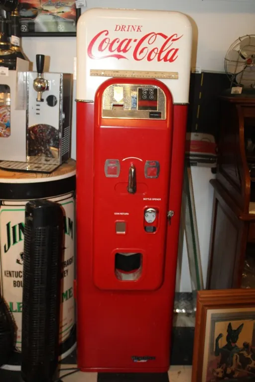 Coca-Cola Vending Machine by Wurlitzer, Has Keys, Measures 18 x 26 x 58