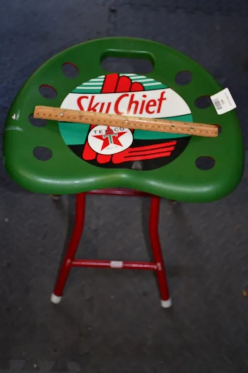 Texaco Themed Folding Stool