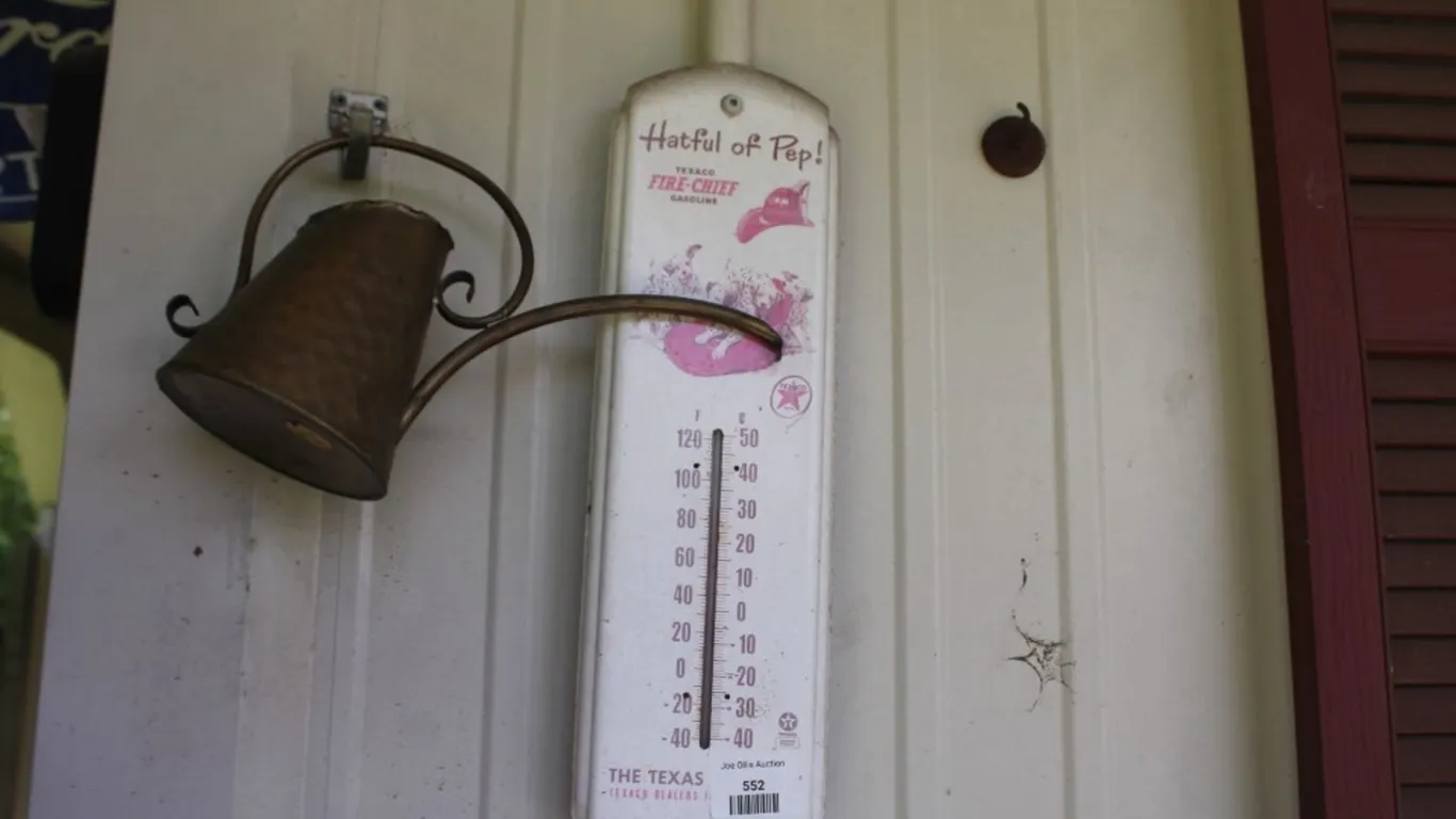 Texaco Thermometer and Watering Can