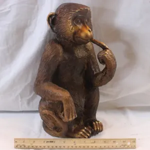 14 Inch Plastic Bronze Monkey