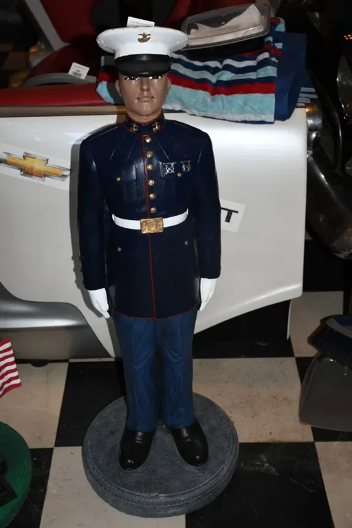 39 Inch Concrete Marine Statue