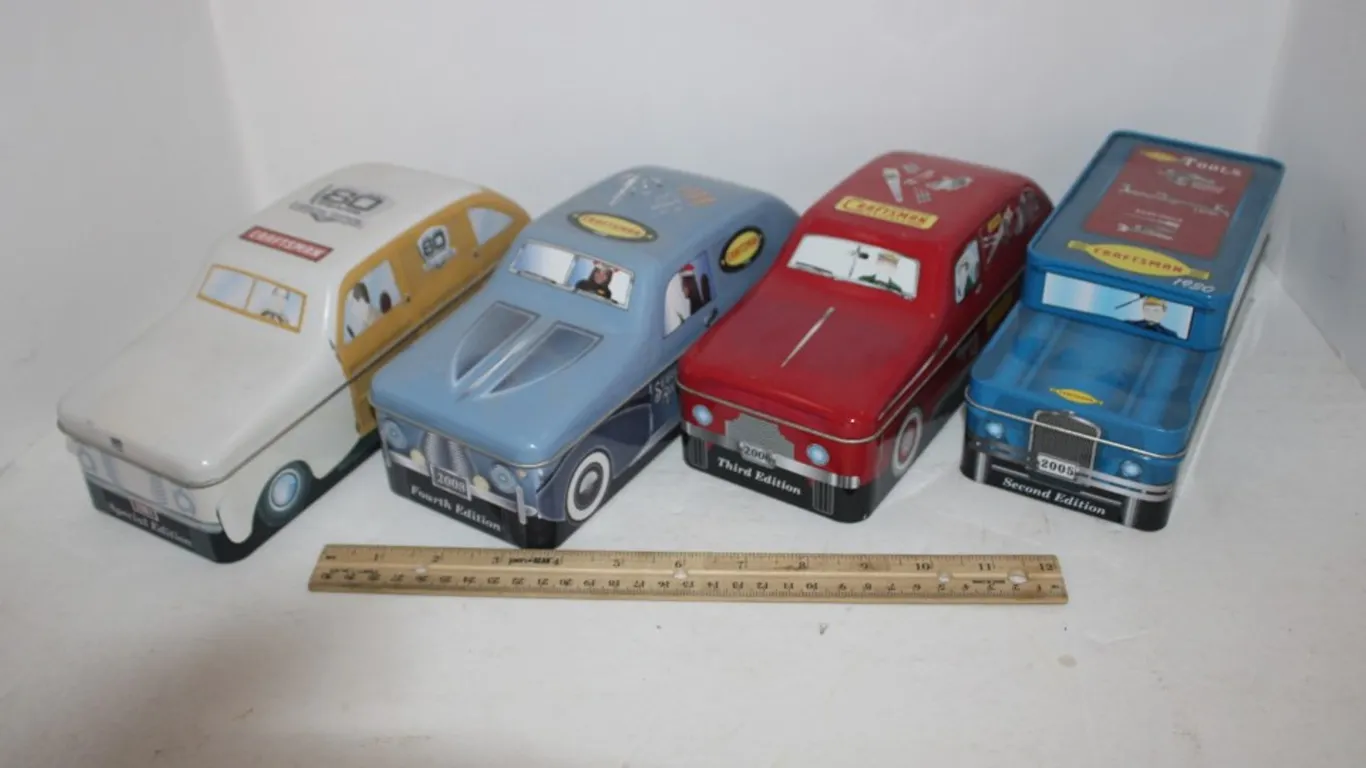 Four Craftsman Tins