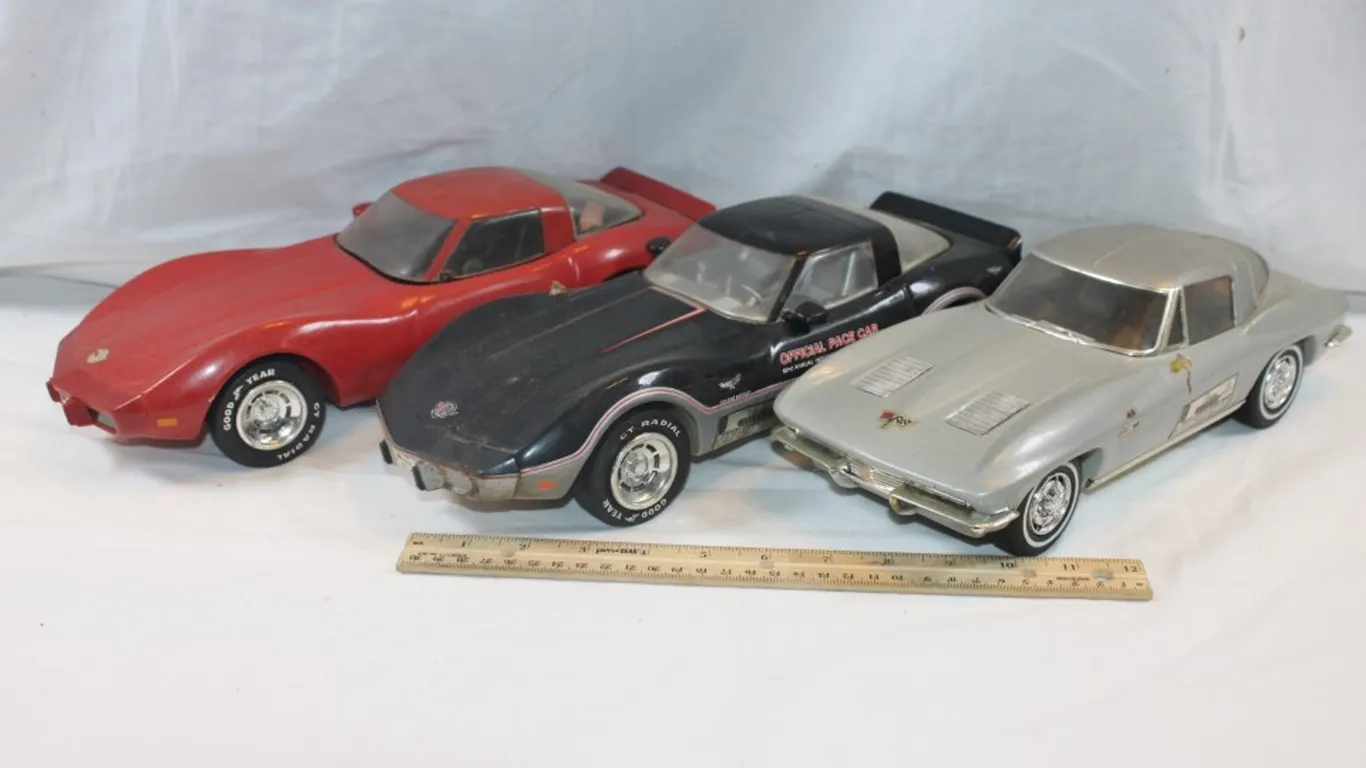 3 Jim Beam Corvette Decanters