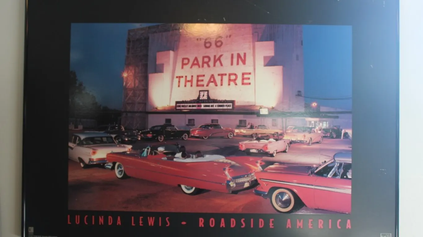 Roadside America Print Measures 36 x 24 Lights Up, No Cord