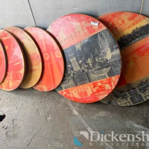 LOT OF (6) CIRCULAR TABLE TOPS