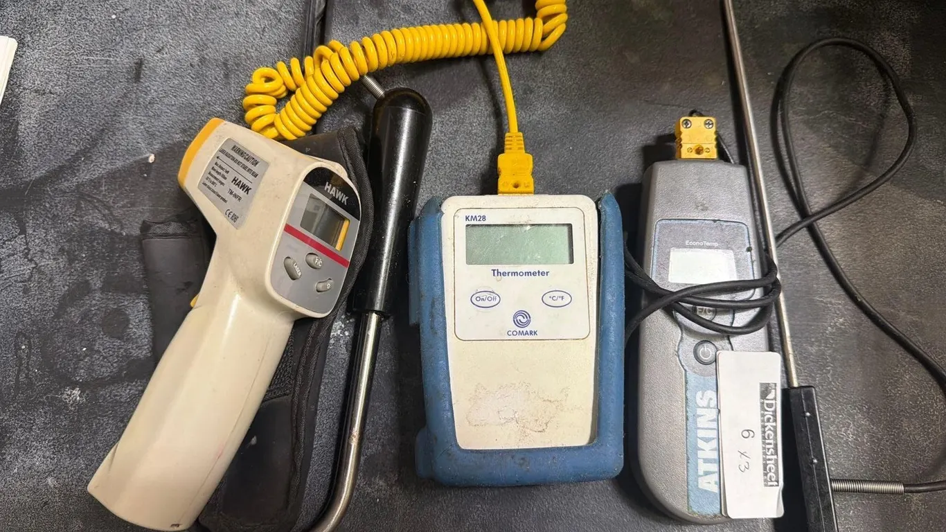 LOT OF (3) TEMPERATURE GAUGES