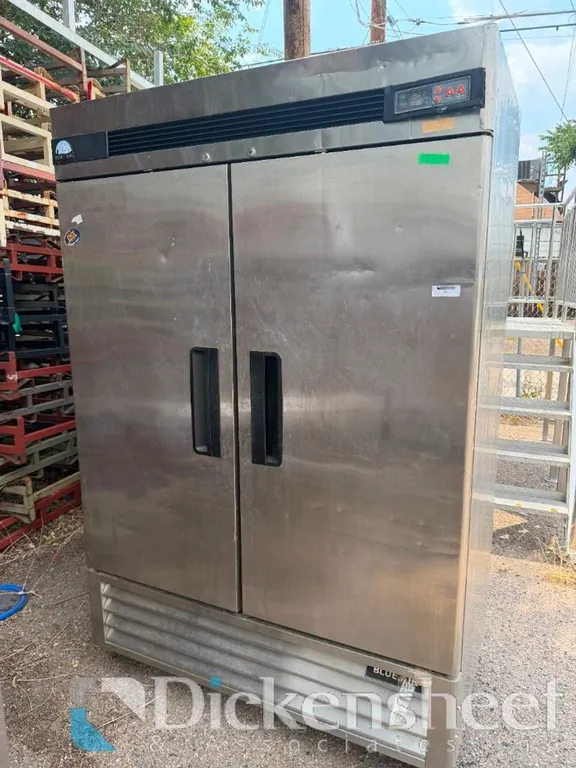 BLUE AIR BASG2 DOUBLE DOOR REACH IN REFRIGERATOR / COOLER