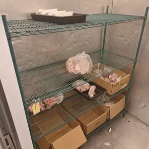 Wire 4-Tier Shelf on Wheels, 60"x24"x64"