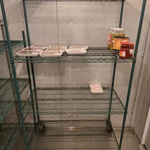 Wire 4-Tier Shelf on Wheels, 48"x24"x80"