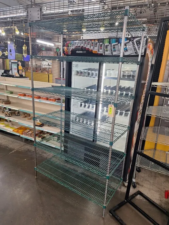 Wire 6-Tier Shelf, 48"x24"x87"