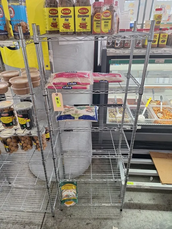 Wire 6-Tier Shelf, 24"x14"x61"