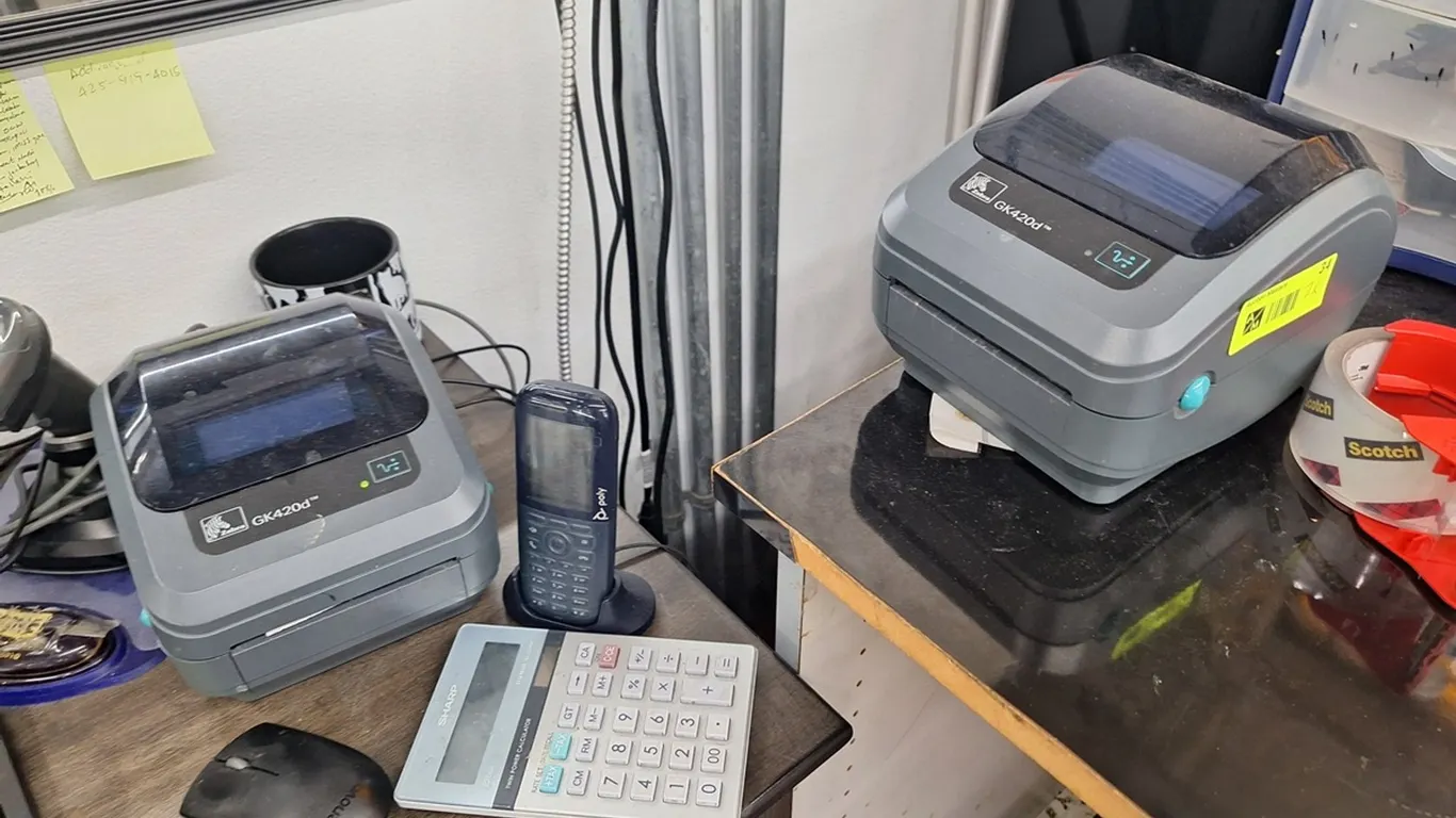 2 Zebra GK420d Printers