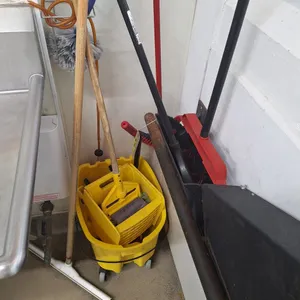 Mop Bucket, Mop, Squeegee and More