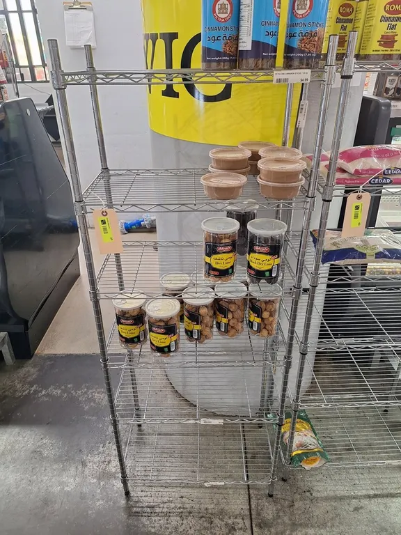 Wire 6-Tier Shelf, 24"x14"x61"