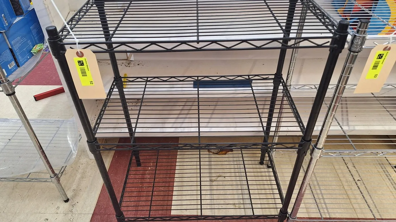 Wire 3-Tier Shelf, 23"x13"x31"
