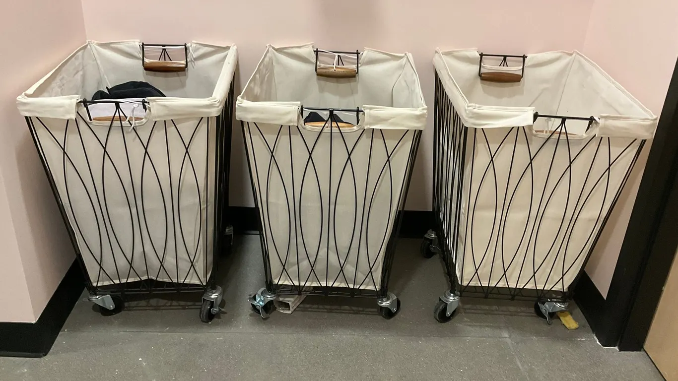 Artesa Verona Rolling Laundry Hamper Carts with Removable Canvas Bags