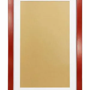 NEW 8x12 Red Square Photo Frame Matte. Solid Wood The Tabletop or The Wall.