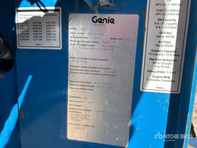 2014 Genie Z45/25JRT 4WD Diesel Articulating Boom Lift
