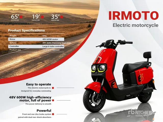 2026 IRMOTO-RED Electric Moped (Unused)