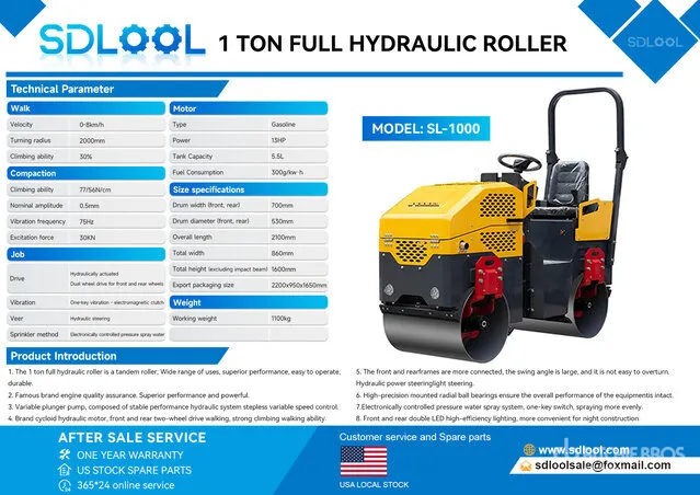 2026 SDLOOL SL1000 Double Drum Roller (Unused)