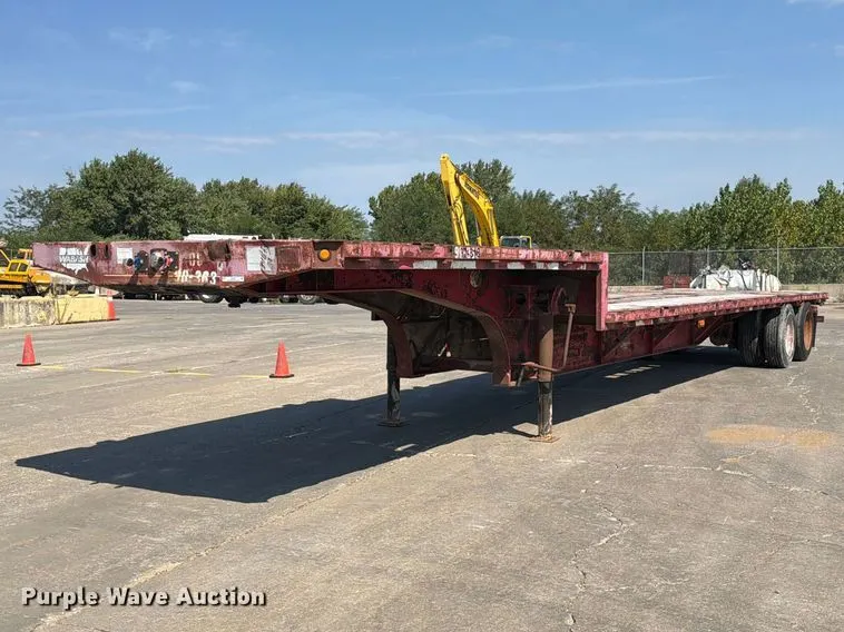 2015 Wabash drop deck equipment trailer