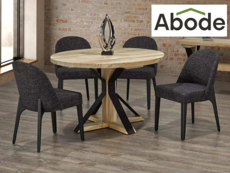 Solid Ambrosia Maple 5-piece HYDE Dining Set from Abode Crafted Wood Furnishings, Saskatoon (Retail Value $5,299)