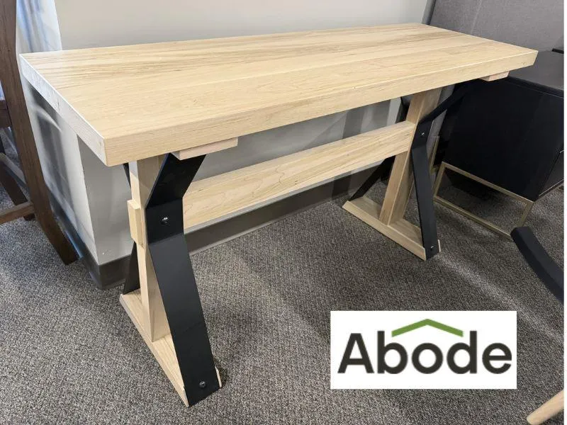 Solid Ambrosia Maple Moorhouse Model Server / Console Table from Abode Crafted Wood Furnishings, Saskatoon (Retail Value $1,866)