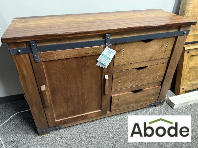 Parota Wood Rustic TV Stand from Abode Crafted Wood Furnishings, Saskatoon (Retail Value $2,010)