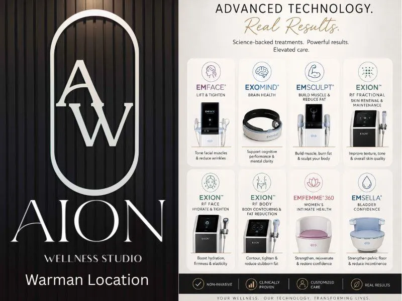 (1) $2,500 Gift Certificate from Aion Wellness, Warman