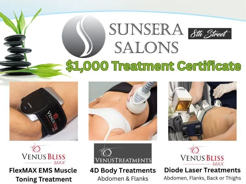 (1) $1,000 Gift Certificate from Sunsera, 8th Street Saskatoon