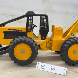 Ertl John Deere Bush Skidder with Front Blade and Rear Winch, 7 3/4 × 17 × 7 1/2”